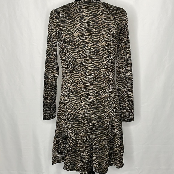 Michael Kors (Michael) Animal Print Ruffled Dress | Size S - Picture 3 of 6
